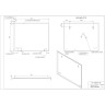 Зеркало CERSANIT LED 011 DESIGN 100 с подсветкой и часами KN-LU-LED011*100-d-Os